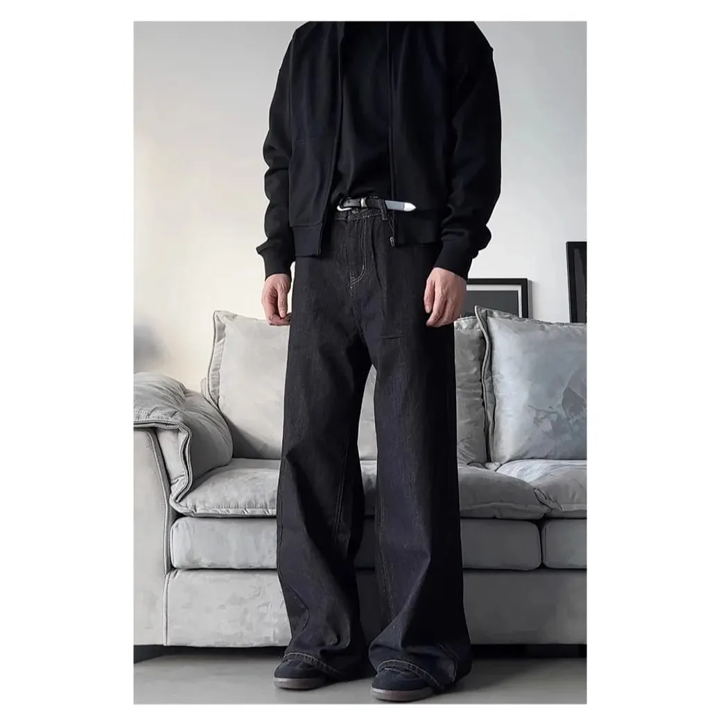 American Washed Retro Classic Straight Loose Autumn And Winter Men's And Women's Jeans — image 4