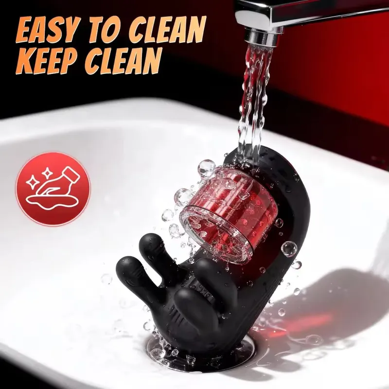 Electric Male Penis Stimulator Massager Trainer 9 Vibration Rotation Modes USB Masturbation Cup Adult Supplies Sex Toys for Men