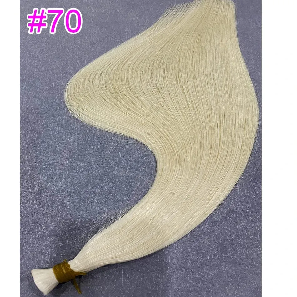 Virgin Real100% Human Hair Bulk Extension Black 613 Blonde Hair Bulk 12a Weaving For Braiding Unprocessed No Weft Straight Hair