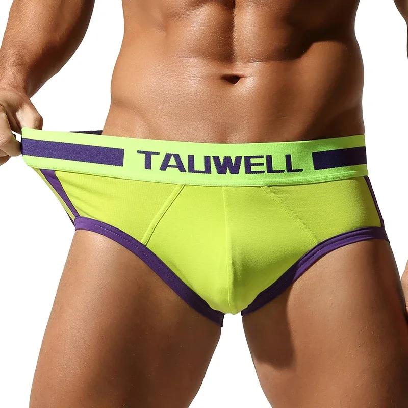 Men's Triangle Underwear, Tight Fitting, Low Waist, Color Blocking, Sexy, Youthful, Breathable and Comfortable — image 16