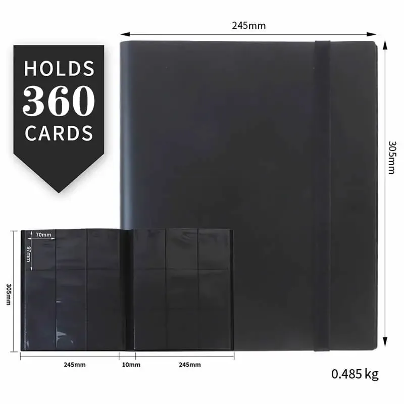NEW Cards Albums 160/360 Capacity Pocket Holder Binders Protector Sleeve For Pokemon Yugioh Baseball Football Sports Game Card