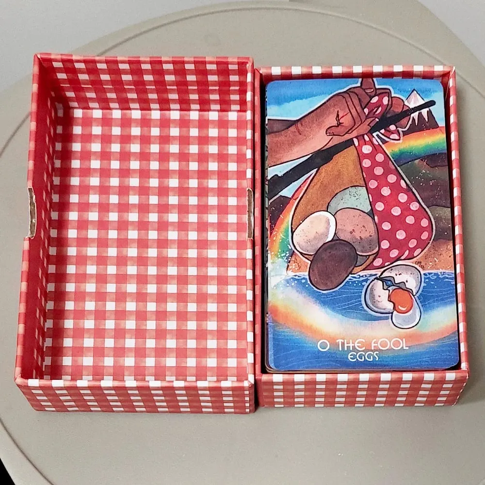Baraja de Tarot The Magic Pantry, cartulina con doble relieve, cartas de Tarot de acuarela con temática alimentaria para cocineros caseros y amantes de la comida, 12x7cm — image 6