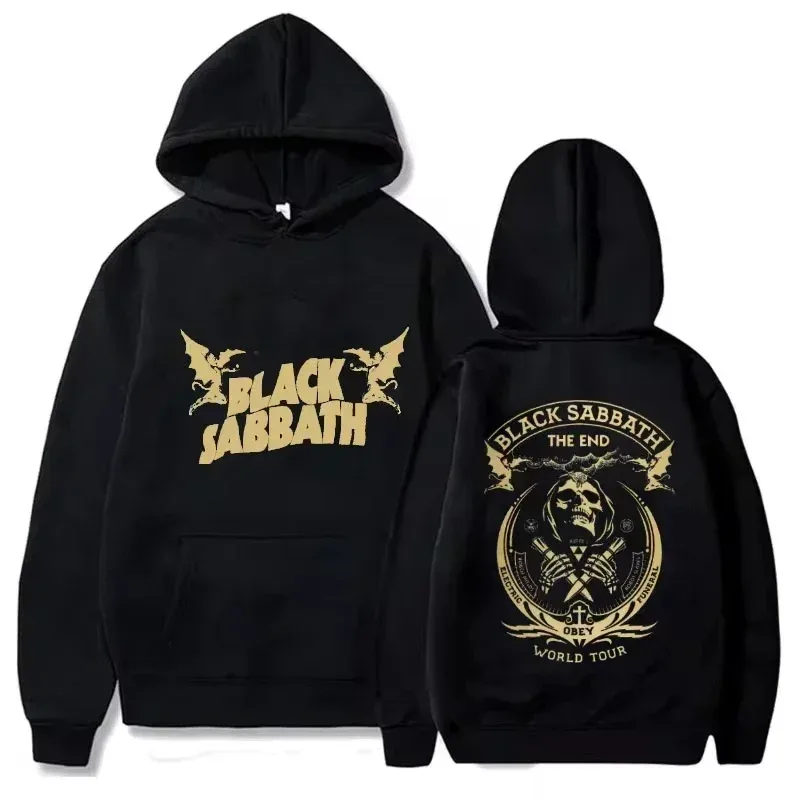 Fall Hoodie - Weekend Men's Retro Rock Women's Casual Printed Heavy Metal Band Album Concert Black Sabbath Music Style Sweater — image 8