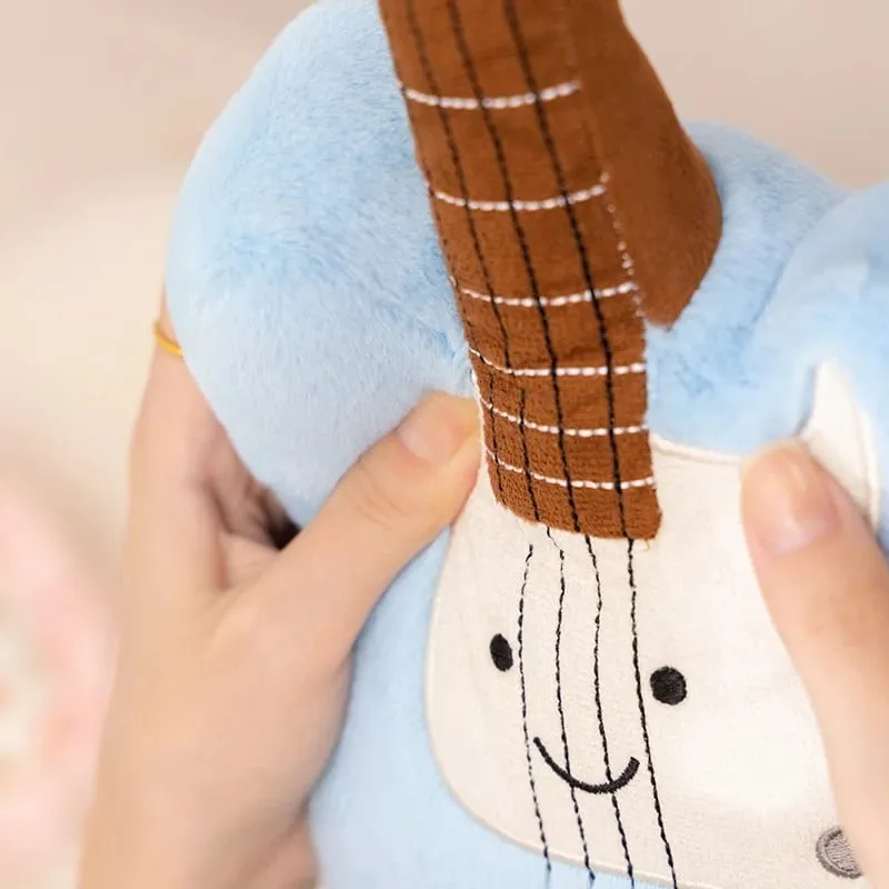 Musical Instrument Plush Toy Stuffed Kawaii Adorable Saxophone Bass White Piano Humanoid Doll with Legs Decor Gift — image 6