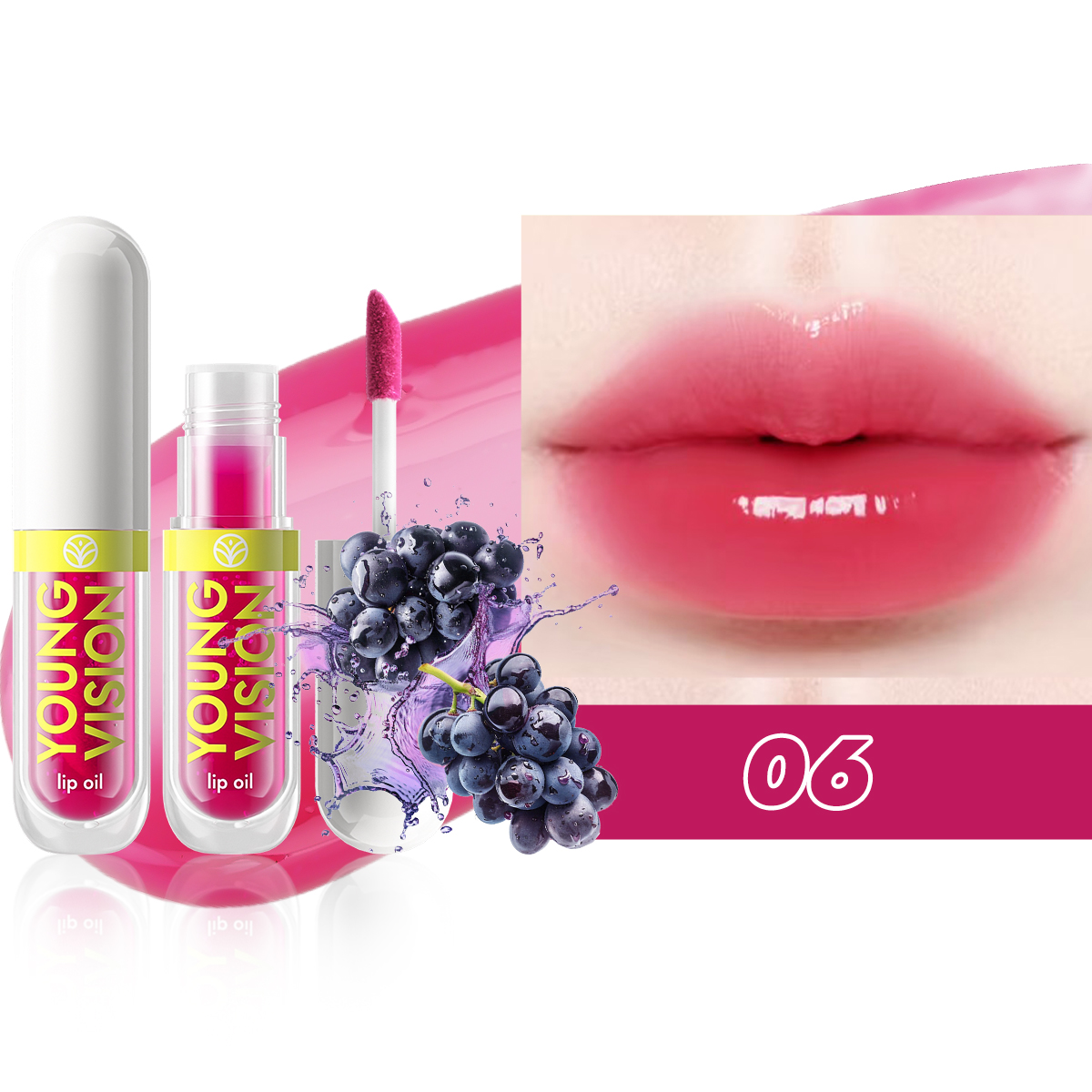 6 brilho labial que muda de cor, aroma frutado, hidratante e de longa duração, hidratação suave, tonalidade labial ativada por temperatura