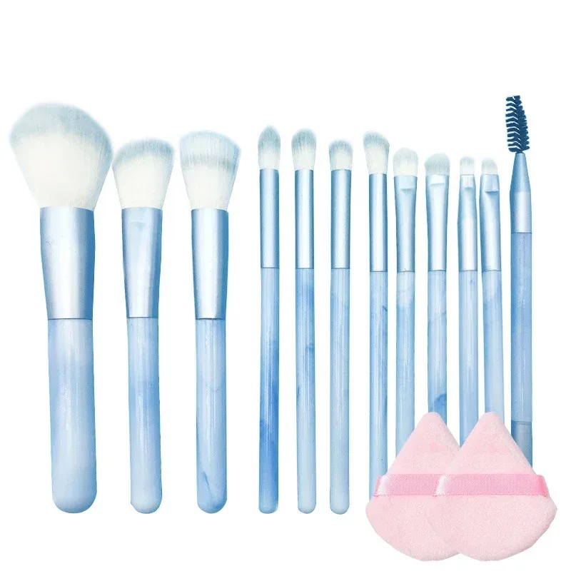 12pcs 전문 메이크업 브러쉬 세트 프리미엄 합성 파운데이션 컨실러 파우더 아이 섀도우 블러쉬 브러쉬 위생 미용 도구 — image 10