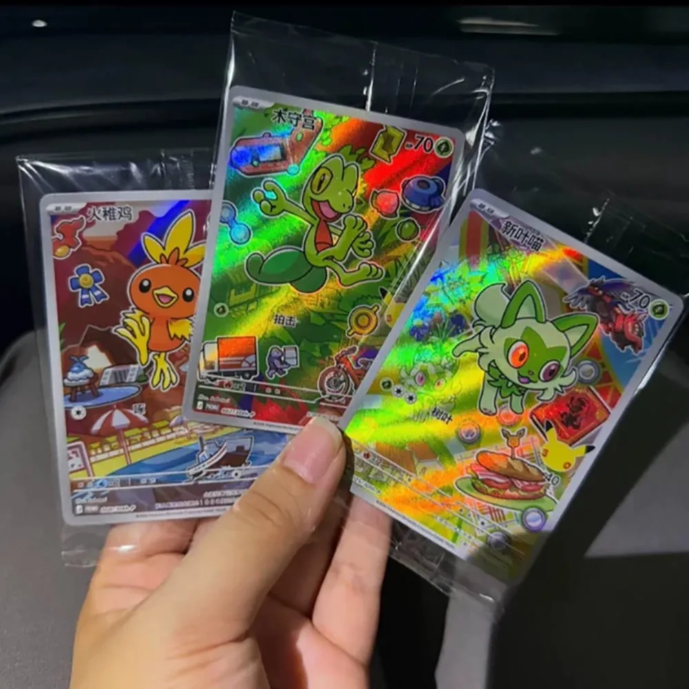 Hot 100% อย่างเป็นทางการ Pokemon 30th Anniversary Box Set จีนตัวย่อ PTCG Gem Pack Original Partners การ์ดภาพประกอบพิเศษ — image 6