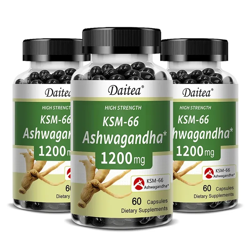 KSM-66 Ashwagandha 1200mg Capsules Stress Relief Energy Focus Muscle Recovery & Mood Support Improves Athletic Performance — image 10