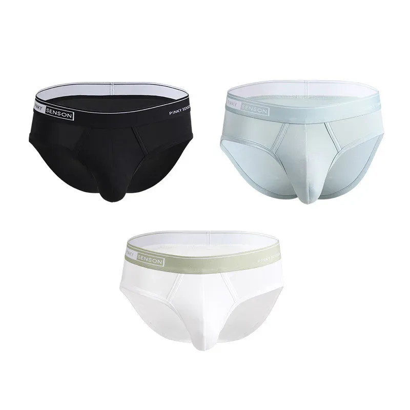 Kích Thước Lớn Mới Gợi Cảm Và Thoáng Khí Modal Nam Quần Tam Giác Màu Trơn Giữa Eo Quần Lót Dành Cho Thanh Niên Quần Đùi Dành Cho nam — image 11