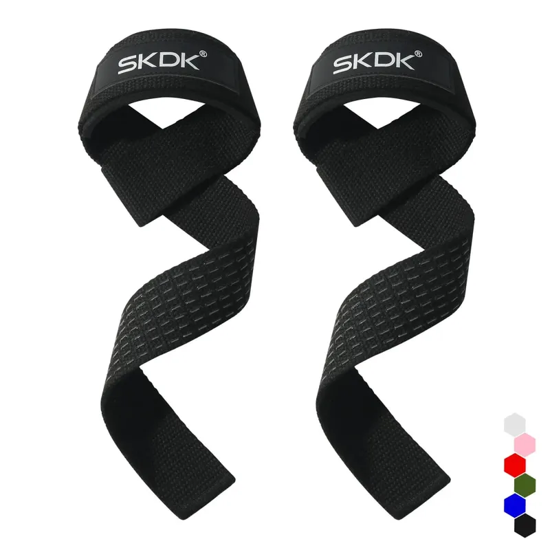 1 Pair Weightlifting Wrist Straps Strength Training Adjustable Non-slip Gym Fitness Lifting Strap Wrist Support Sports Grip Band