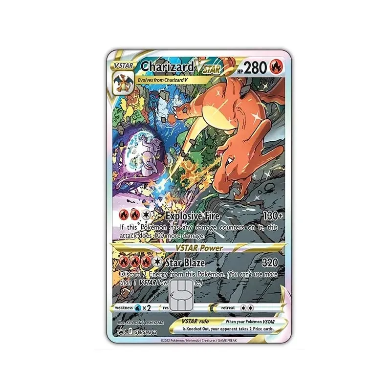 Credit Card Skin Sticker Anti-degaussing Anime Charizard Stickers for VISA JCB MasterCard and Other IC Cards — image 19