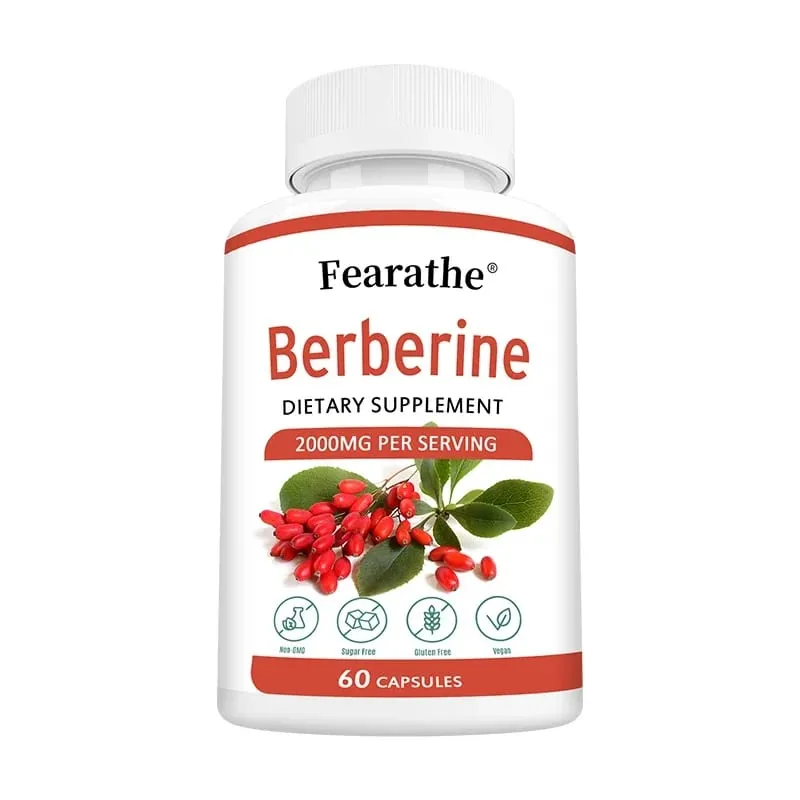Berberine HCl 2000mg Capsules Supports Cardiovascular Health Digestion Immune Function Energy Antioxidant & Anti-Aging — image 8