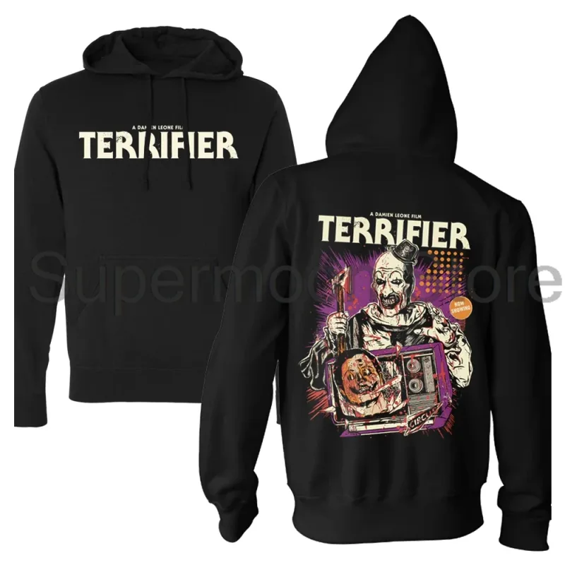 Terrifier Movie Hoodie Unisex Long Sleeve Streetwear Women Men Hooded Sweatshirts 3D Clothes — image 7