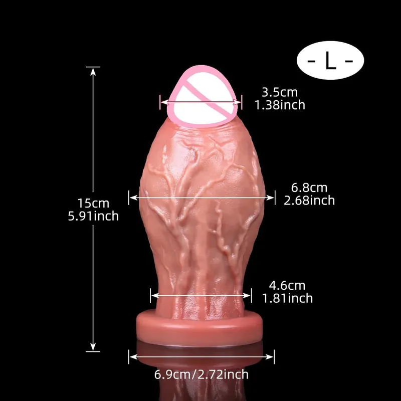 XXL Spuer Bigger Realistic Dildos Thick Silicone Anal Dildo Expander Thick Penis Adult Sex Toys Masturbation Butt Plug — image 9