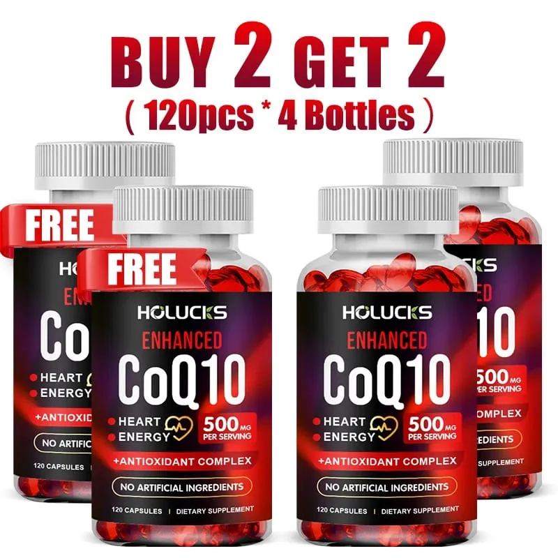 ผลิตภัณฑ์เสริมอาหาร Holucks Pure CoQ10 พร้อมสาร Resveratrol จากมะกรูด รองรับสุขภาพหัวใจและหลอดเลือดและสารต้านอนุมูลอิสระ การป้องกันระบบภูมิคุ้มกัน