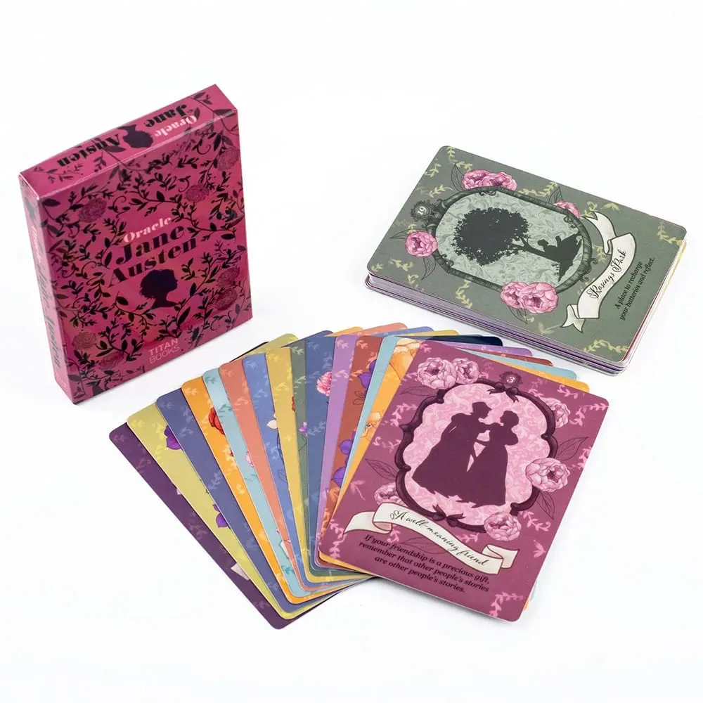 Jane Austen Oracle Deck 40-Card Literary Divination Set Regency-Style Illustration Tarot Cards 10.3*7.3cm — image 1
