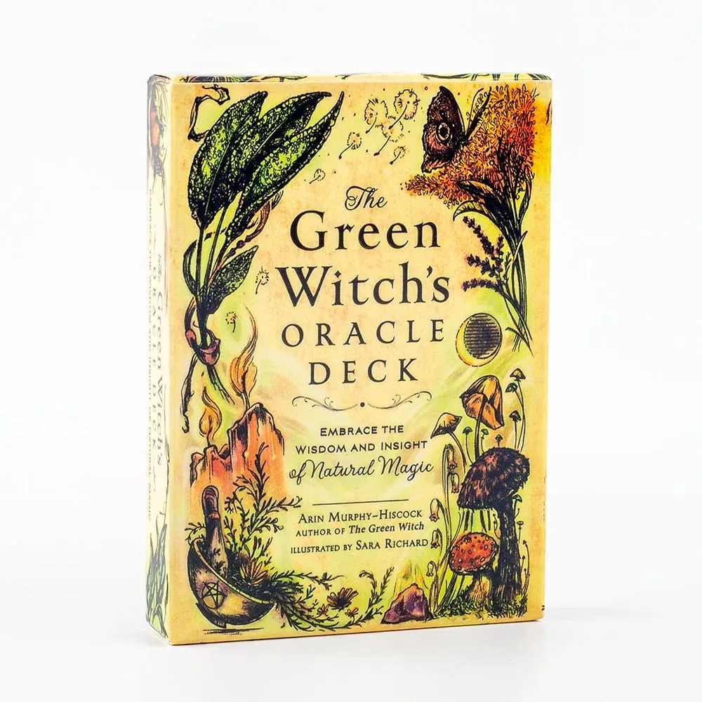 TK119K The Green Witch's Oracle Deck 50Pcs Tarot Leisure Entertainment Game Card Family Gathering Divination Deck 10.3*7.3cm — image 2