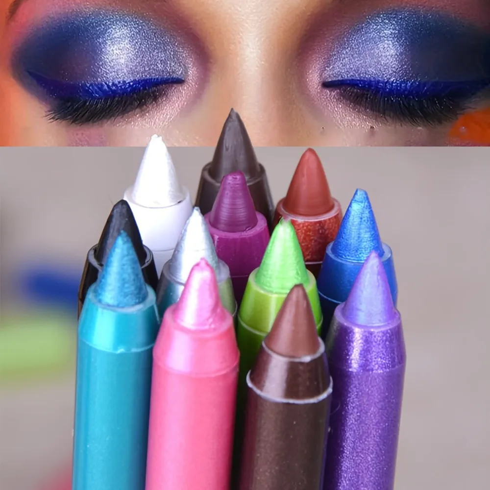 Matita per eyeliner perlescente a 17 colori, colorata, impermeabile, a lunga durata, opaca, liscia, facile da indossare, ombretto, penna per eyeliner, trucco per gli occhi — image 3
