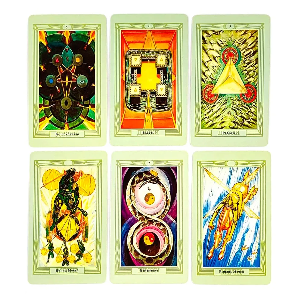 Tarot Deck 78‑Cards Russian Version Tapo Tota Mysterious Divination Fortune‑Telling Board Game for Tarot Collectors Practitioner — image 4