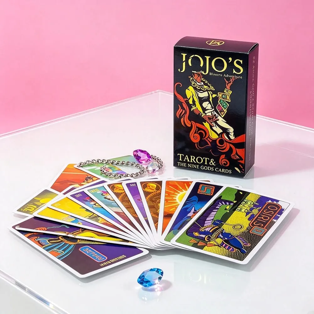 JoJo's Bizarre Adventure Tarot Cards The Nine Gods Cards Anime Tarot Deck Fortune Telling Divination Card Game Collectible Cards — image 3