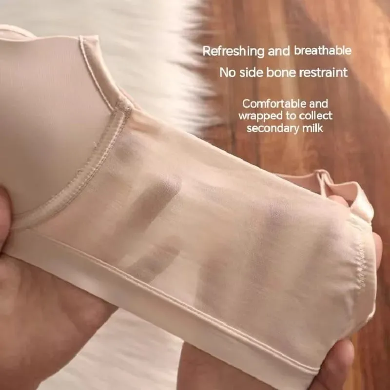 Plus size sem costura fina push up lingerie para mulheres seios grandes parecem menores sutiã anti-flacidez macio underwire — image 5
