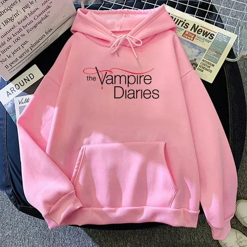 2026 New The Vampire Diaries Print Hoodie Women Men Casual Tops Autumn And Winter Sweatshirts Long Sleeve Harajuku Pullover — image 17