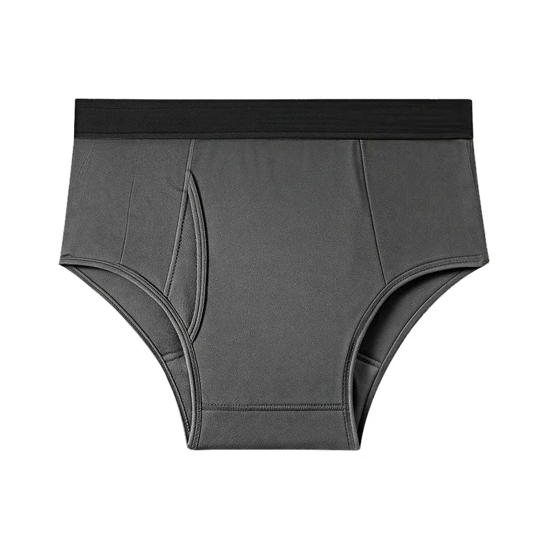 Men's Cotton Incontinence Underwear Physiological Boxer Briefs Four-Layer High Absorption and Leak-Proof Boxer Briefs for Mens