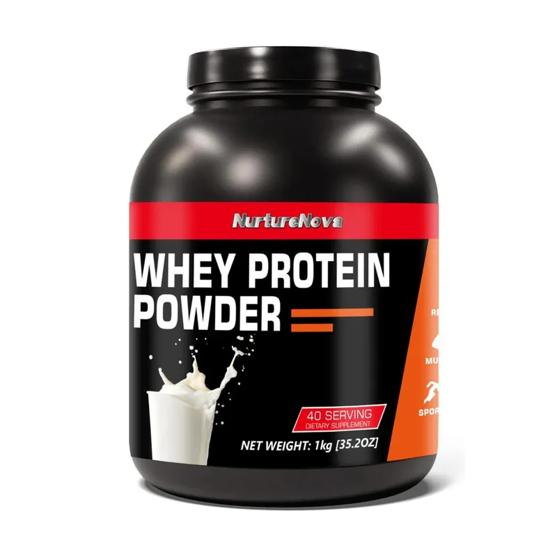 NurtureNova Whey Protein Powder Build Muscle Muscle Recovery Sports Vanilla Flavor Whey Protein Powder 40 Servings 1kg (35.2oz) — image 11