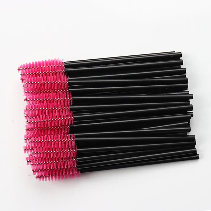 100pc Disposable Eyelash Brush Hollow Eyebrow Comb Lash Extension Makeup Brushes Mascara Stick Applicator Microbrush Beauty Tool