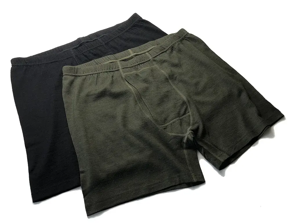 Seluar Dalam Lelaki Merino Wool Long Drop Boxer Brief 100% Bulu Merino Lapisan Asas 240G Lelaki Sukan Seluar Dalam Kecergasan Bernafas — image 4