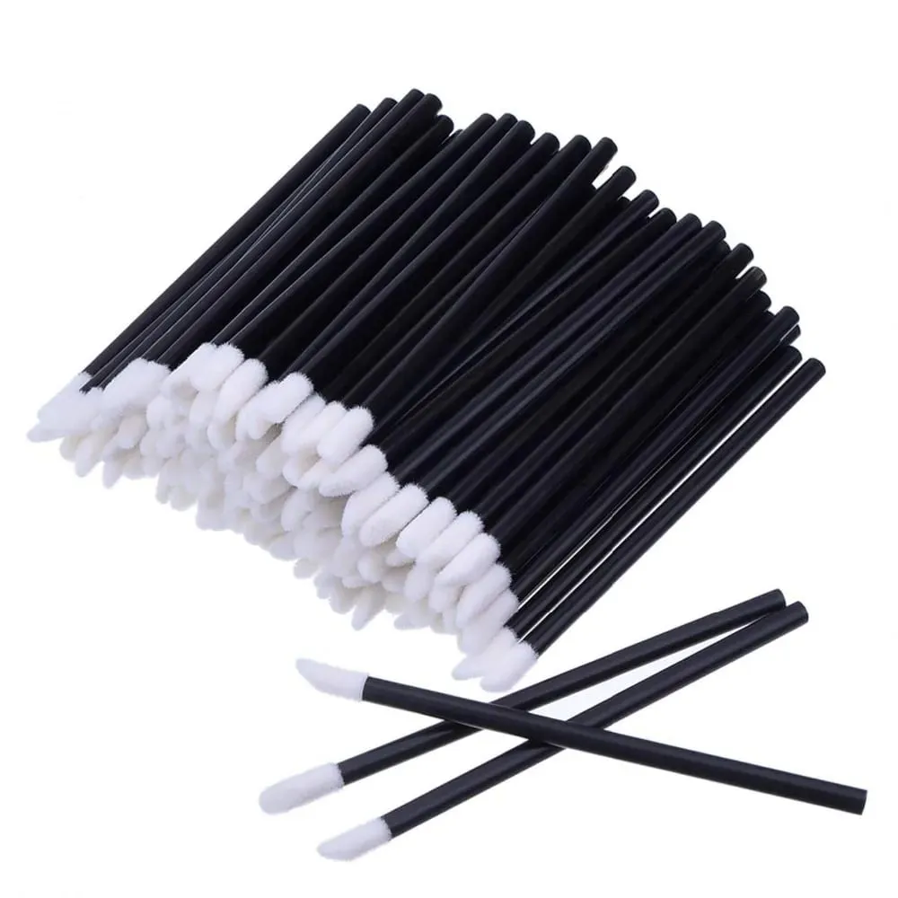 Pukal 50/500/2000Pcs Berus Bibir Aplikator Profesional Borong Tongkat Gincu Wanita Berus Gloss Bibir Aksesori Alat Solek