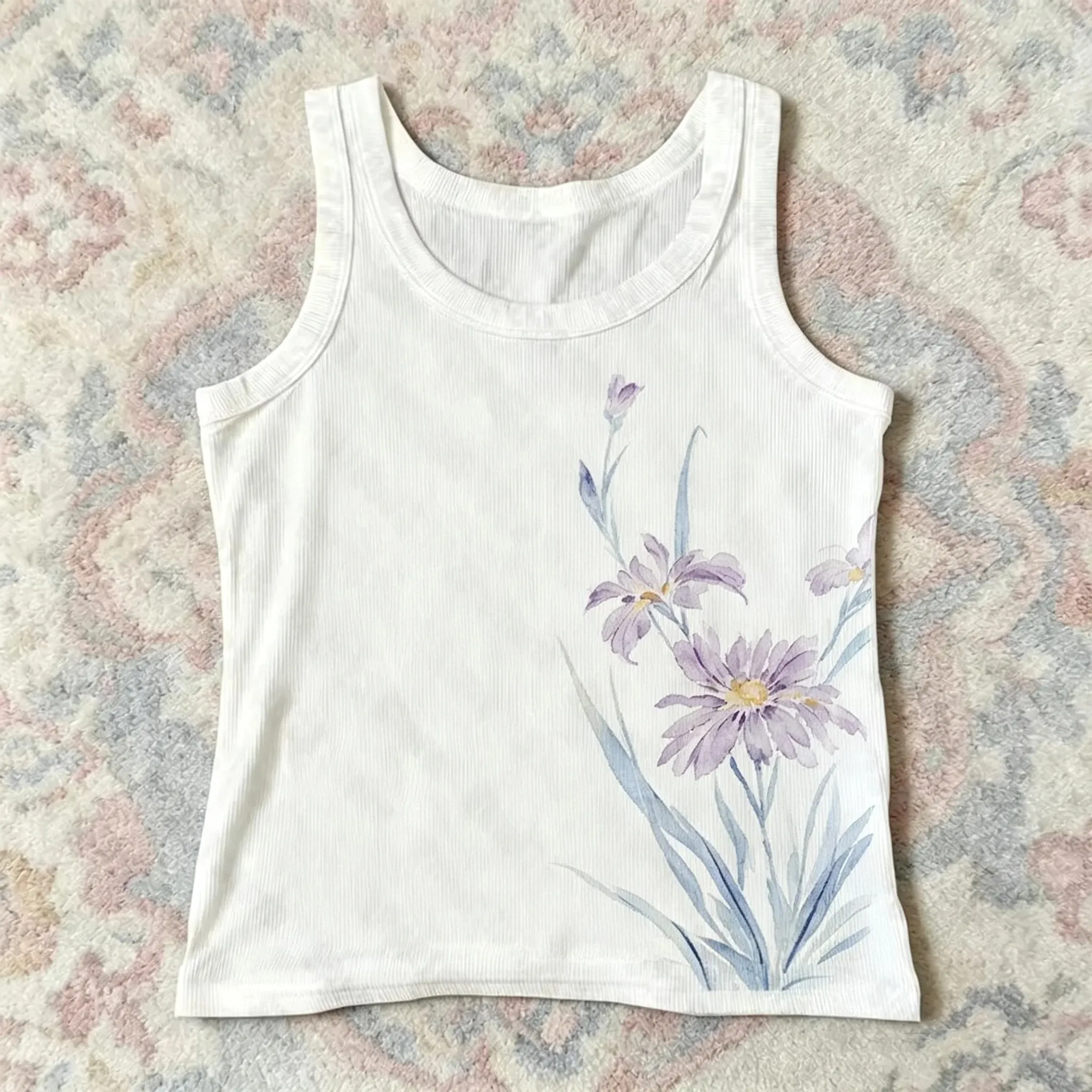 90s Retro Aesthetic Women Clothing Sexy Exposed Navel Tank Top Y2K Midriff‑Baring Aesthetic Women's Shirt