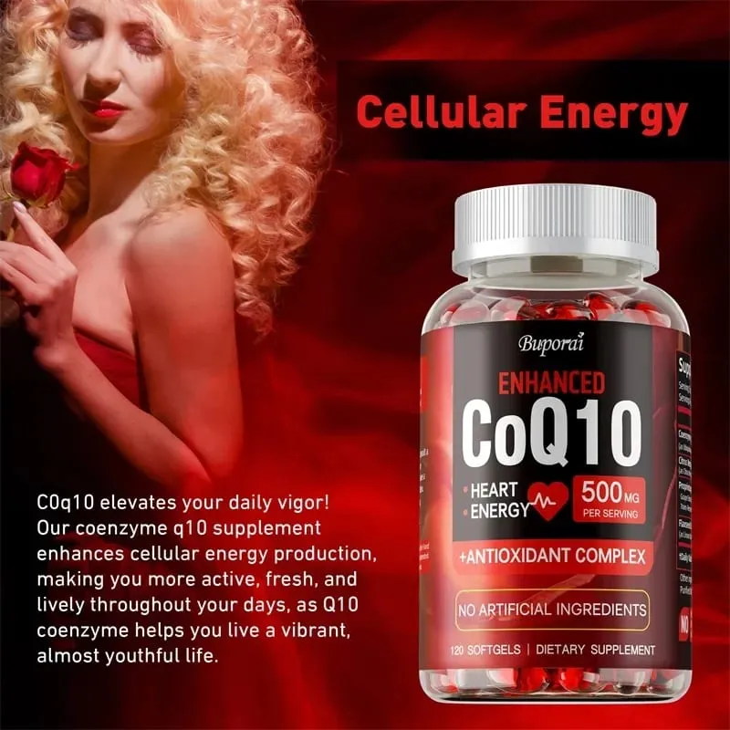 CoQ10 Supplement - Antioxidant Promotes Blood Circulation Heart Health and Energy Production and Enhances Immunity — image 4