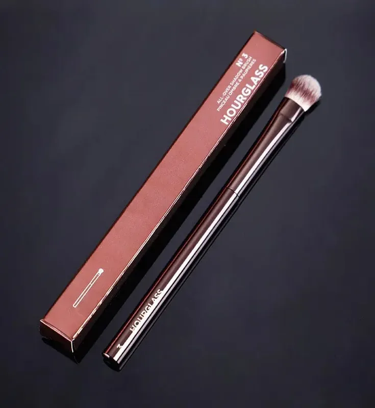 1pc sablier poudre Contour pinceaux de maquillage fond de teint fard à joues maquillage brosse métal poignée correcteur bronzant haut de gamme avec boîte
