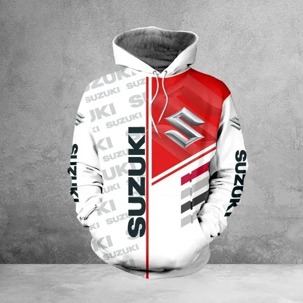 2026 New Suzuki Logo Hooded Sweatshirt Motorcycle Enthusiast Jacke Sweatshirt Outdoor Sportswear Autumn Winter Men Women Coat
