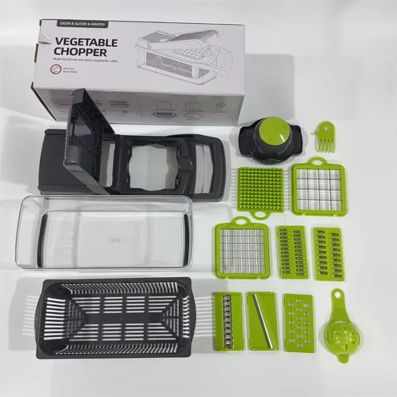 14Set Of Multifunctional Grater Potato Shredded Vegetables Dicing Handy Gadget Slicer Kitchen For Home Lazy Shredding