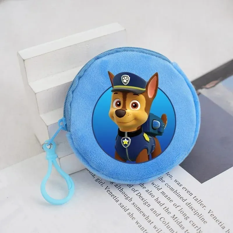 Paw Patrols Round Wallet Cute Keychain Bag Printing Coin Zipper Purse Anime Small Change Bags Convenient Mini Storage Pouch Gift — image 3