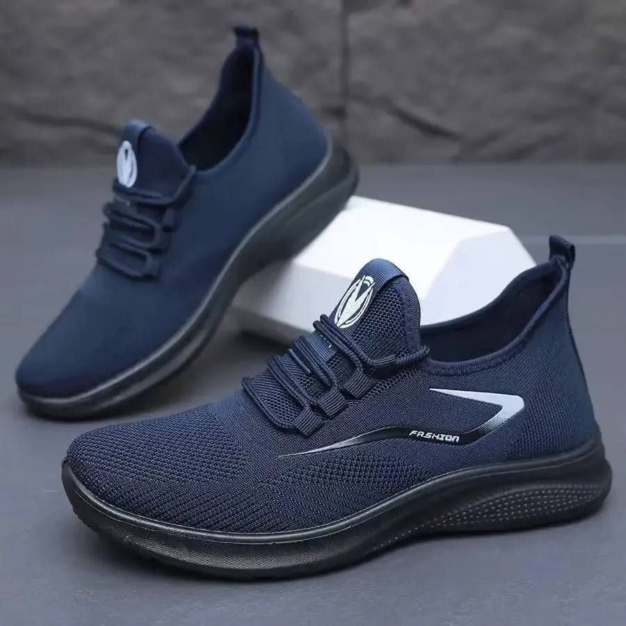Breathable Air Knit Upper Slip On Shoes Flexible Soft Non Slip Sole Casual Running Trainers For All Season Daily Wear — image 7