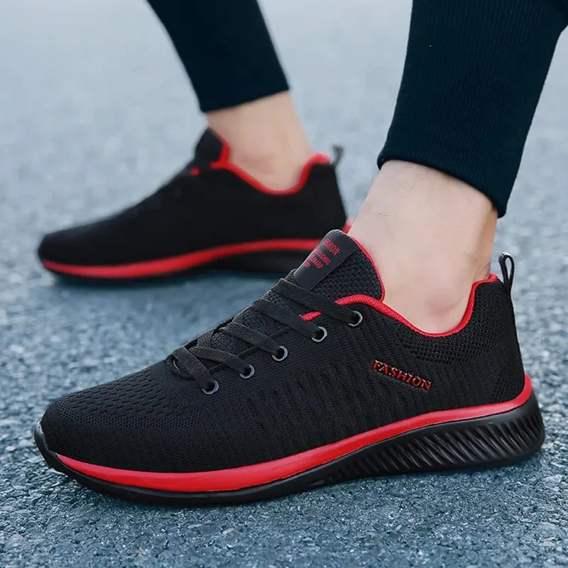 Lightweight Men's Black Sneaker Casual Sport Running Lace-up Outdoor Man Breathable Mesh Walking Shoes — image 10
