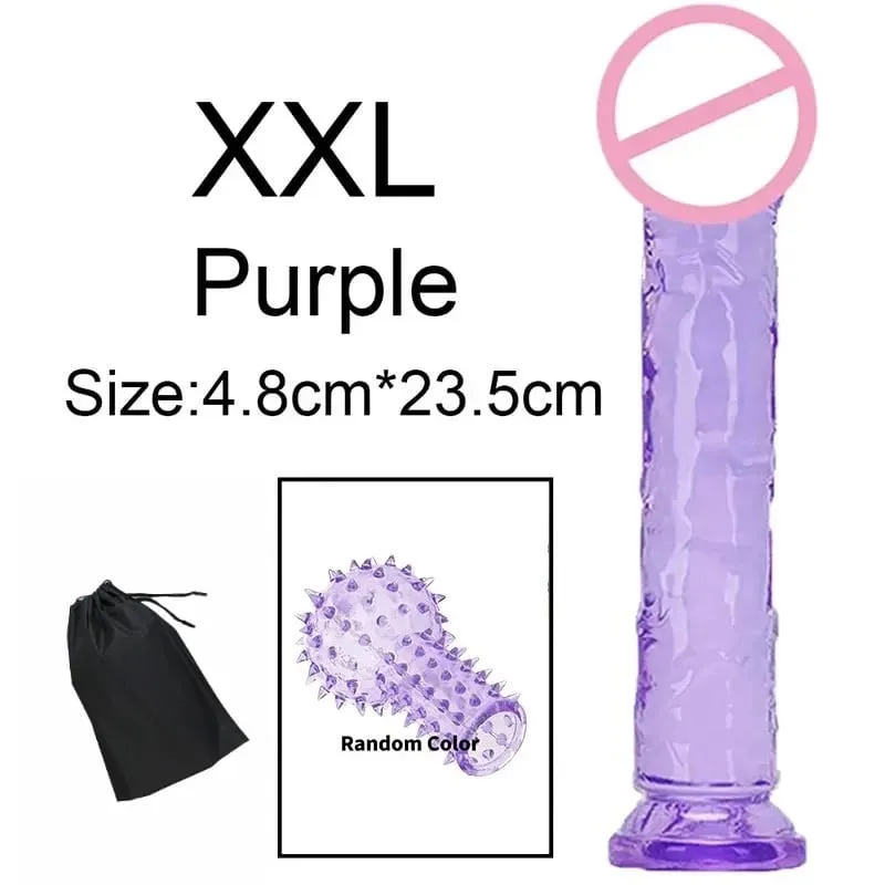 Super Cheap 6 Sizes Realistic Soft Jelly Dildo Butt Plug Anal Plugs Adult Sex Toy for Women and Men Vaginal and Anal Masturbator — image 21