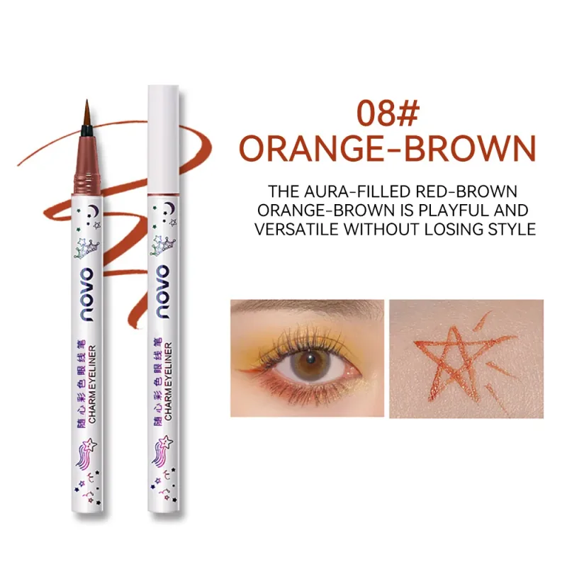 Colorful Eyeliner Multi Color Eyeliner Slim Pen Smoothly Outlines Creative Eye Makeup Eye Makeup — image 11