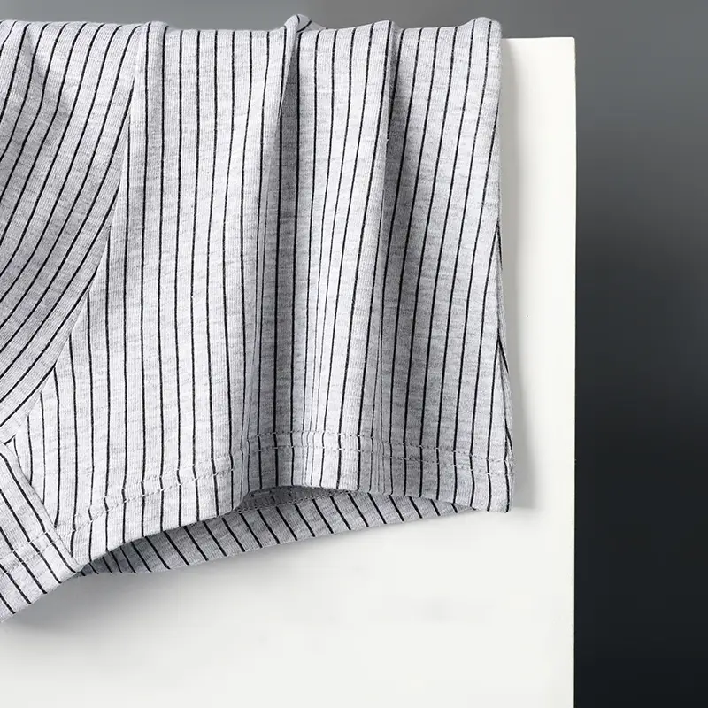 3 pezzi mutandine da uomo a righe stampate antibatteriche boxer intimo moda uomo mutande morbide e sottili sensazione di raffreddamento boxer tronchi