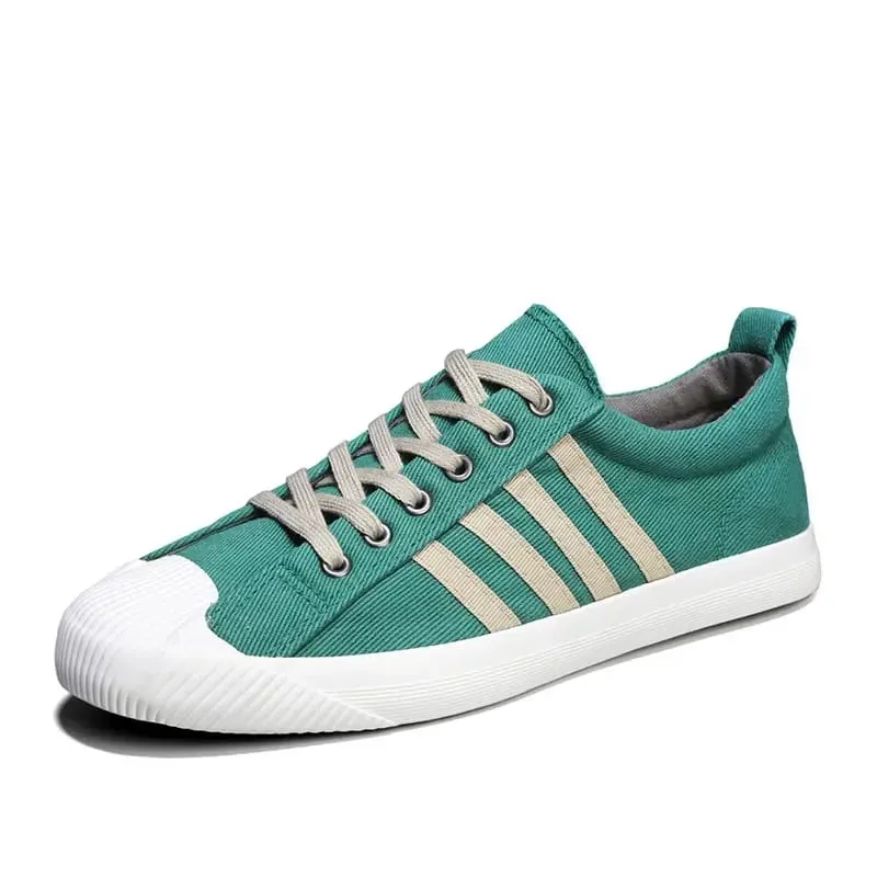 Hot Sale Summer Canvas Sneakers For Men Breathable Men's Casual Shoes Comfortable Low-cut Flat Sneakers Man Vulcanization Shoes — image 8