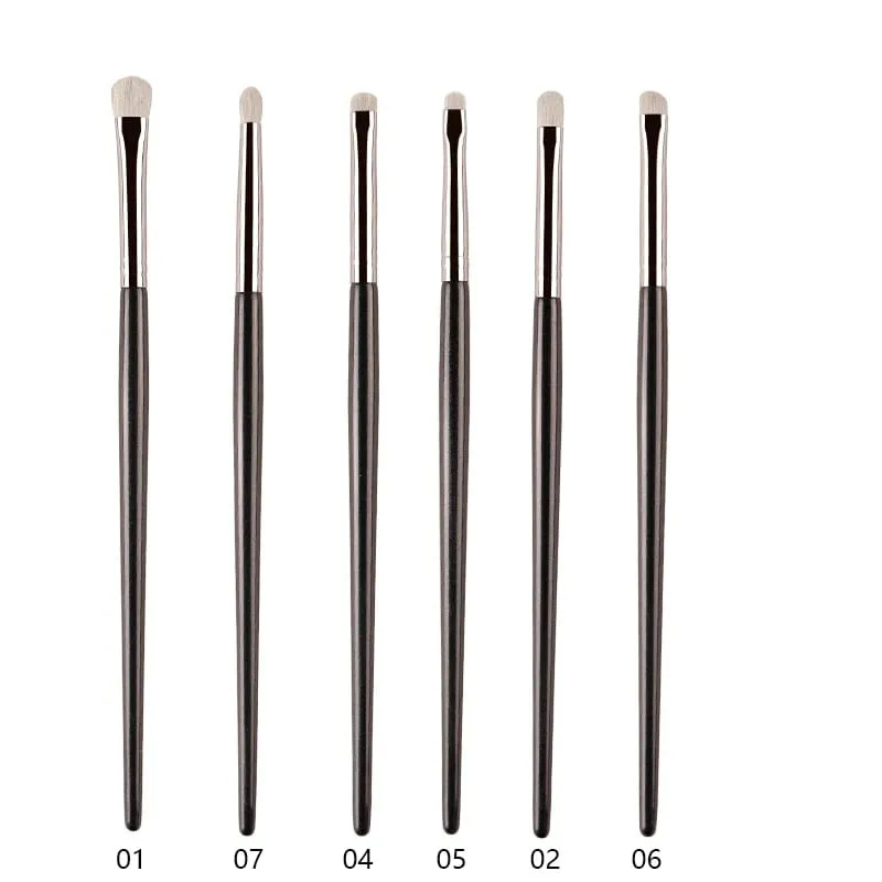 1ks White Pony Hair štětce na make-up na oční stíny Small Smudge Precision Crease Detail Bevel Eye Shadow Make up brush Liner Lip