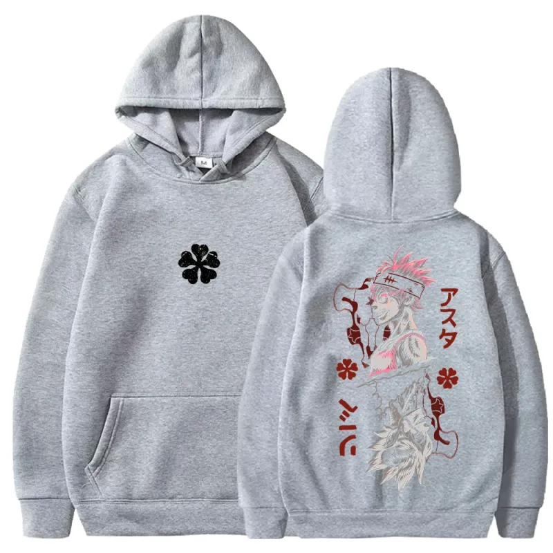 Black Clover Asta Printed Hoodies Manga Fashion Hooded Tops Men Women Clothing Long Sleeves Casual Fleece Loose Soft Streetwear — image 6