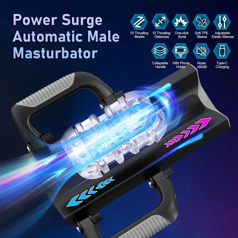 Male Masturbation Cup 12cm 6-Segment Fixed Telescopic One Key Burst Auto Thrust Masturbator Endurance Trainer Adult Sex Toys — image 2