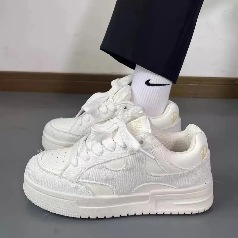 Men's Hard Wearing Platform Sneakers Increased Internal 2026 New Summer Non Slip Running Shoes Woman Breathable Casual Shoes — image 9
