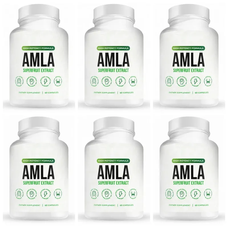 Amla Fruit Extract 1000mg Capsules Superfruit Supplement Energy Support 60 Capsules 30 Servings Vegan Non-GMO Gluten Free — image 11
