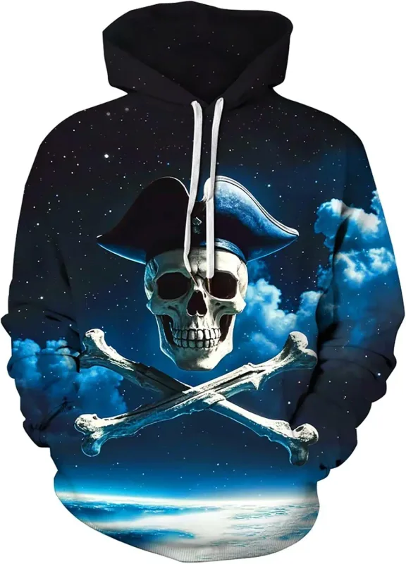 Sweat à capuche graphique pour hommes, sweat à capuche imprimé nouveauté unisexe, sweat-shirt à motif 3D avec poche, sweat à capuche graphique chaud à manches longues Me — image 10