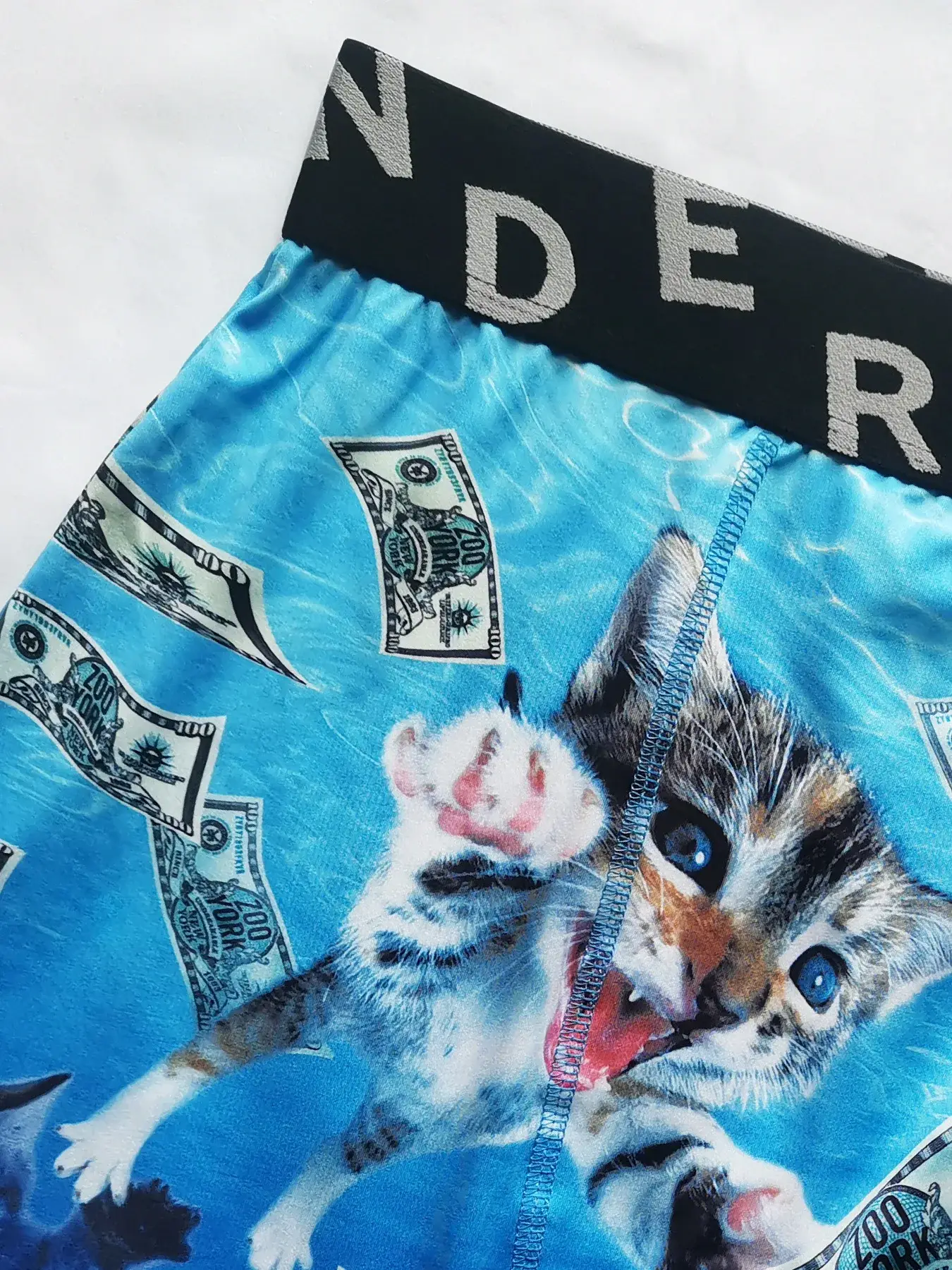 Fashion Men's 3D Cat Printed Funny Pattern Tilament Pants Breathable and Comfortable Fast Dry Sport Boxers Briefs Plus Size — image 5